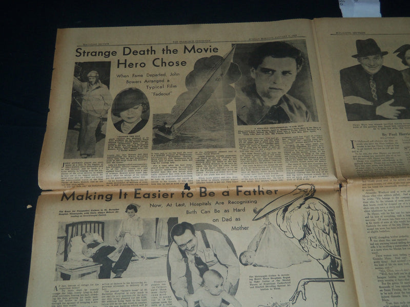 1937 JANUARY 3 SAN FRANCISCO CHRONICLE SUNDAY MAGAZINE SECTIONS -COMICS- NP 3706