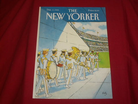 1985 DECEMBER 2 NEW YORKER MAGAZINE FRONT COVER ONLY - GREAT ART FOR FRAMING