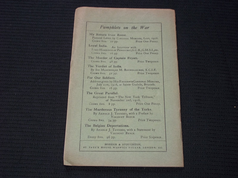 1917 MICROBE-CULTURE AT BUKAREST SOFTCOVER BOOK - GERMAN LEGATION - J 7168