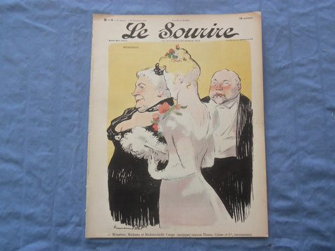 1899 DEC 23 LE SOURIRE MAGAZINE - ILLUSTRATED COMEDY - FRENCH TEXT - SP 4864C