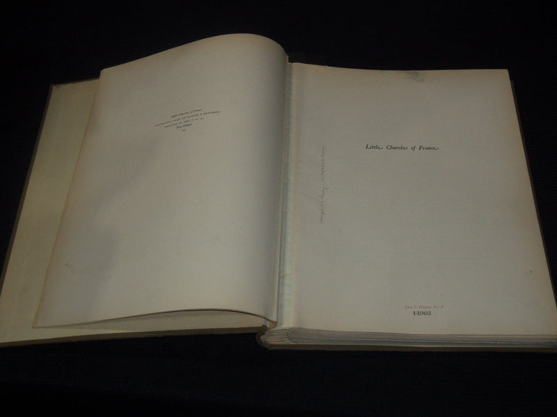 1930 LITTLE CHURCHES OF FRANCE VOLUME BY ALBERT A. CHADWICK - 125 PLATES - Z 216