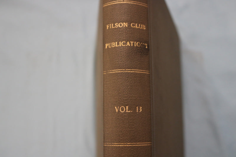 1898 FILSON CLUB #13 FIRST EXPLORATIONS OF KENTUCKY HARDCOVER BOOK - KD 9717