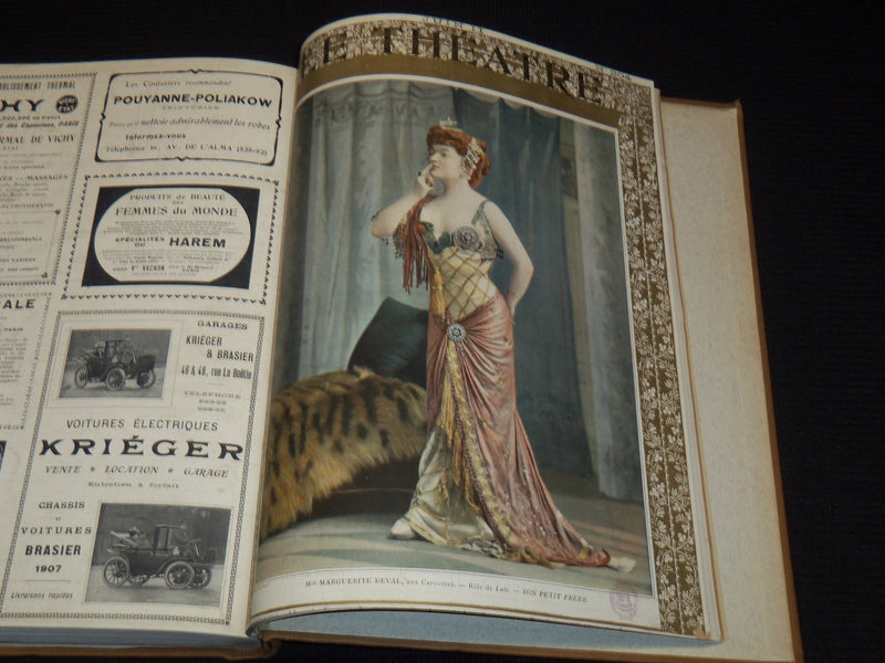 1907 JANUARY-JUNE LE THEATRE MAGAZINE BOUND VOLUME - 12 ISSUES - KD 2278J