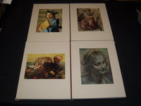 1966 THE WORLD OF LEONARDO - MICHAELANGELO BOOK LOT OF 4 - NICE PRINTS - R 732I