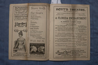 1896 NOVEMBER 9 A FLORIDA ENCHANTMENT - HOYT'S THEATRE PROGRAM - K 2612