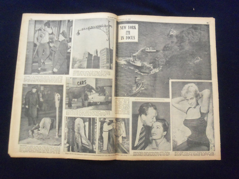 198 FEB 23 NEW YORK SUNDAY NEWS NEWSPAPER - FIREMAN RESCUES BOY & DOG - NP 6768