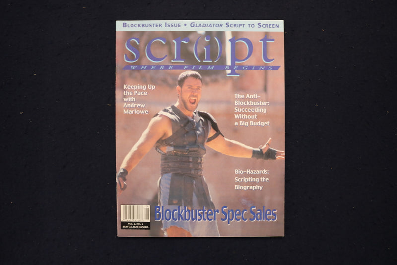 2000 JULY/AUGUST SCRIPT MAGAZINE - RUSSELL CROWE COVER - E 18842