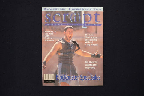 2000 JULY/AUGUST SCRIPT MAGAZINE - RUSSELL CROWE COVER - E 18842