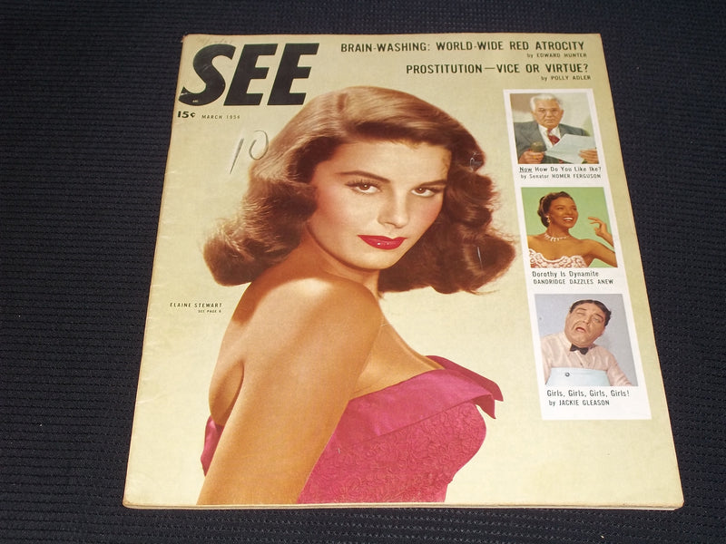 1954 MARCH SEE MAGAZINE - ELAINE STEWART FRONT COVER - E 20013