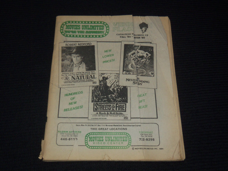 1984-1985 NEW VIDEO RELEASES MAGAZINES LOT OF 5 ISSUES - O 3779