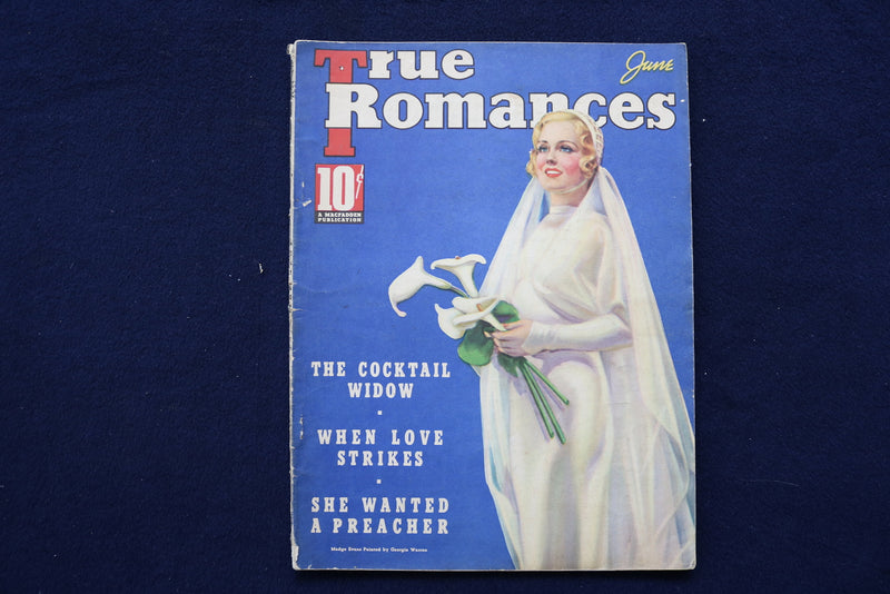 1937 JUNE TRUE ROMANCES MAGAZINE - THE COCKTAIL WIDOW - E 12102
