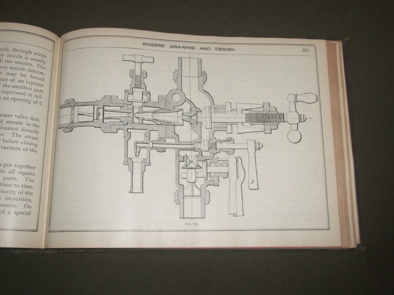 1919 ROGERS' DRAWING AND DESIGN EDUCATIONAL TREATISE BOOK - KD 4645