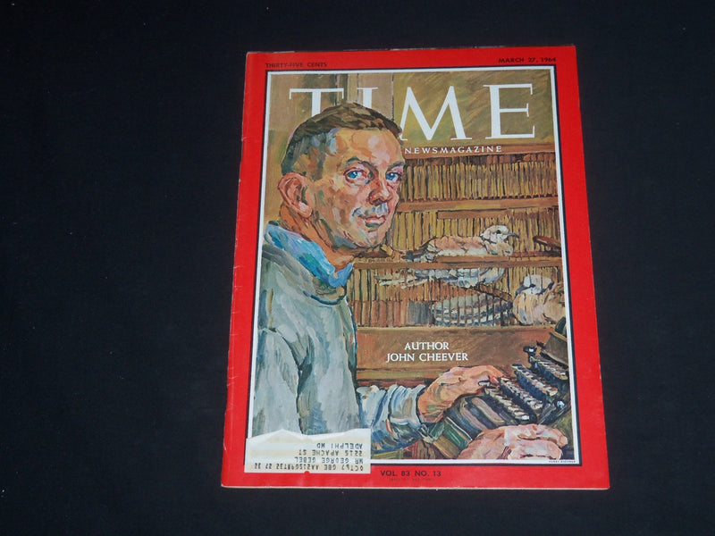 1964 MARCH 27 TIME MAGAZINE - AUTHOR JOHN CHEEVER - T 1894