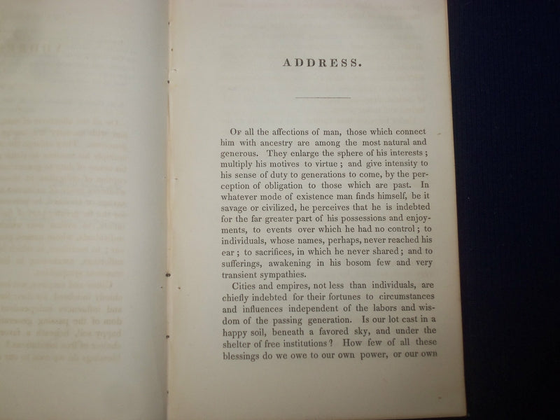 1830 JOSIAH QUNICY CLOSE OF THE SECOND CENTURY ADDRESS - J 4785