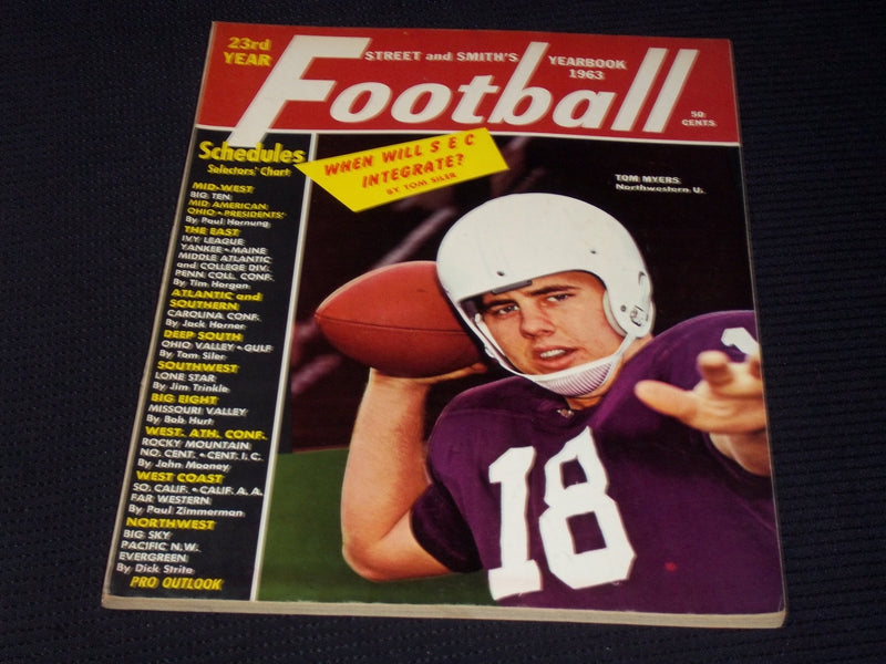 1963 STREET & SMITH'S FOOTBALL YEARBOOK MAGAZINE - TOM MYERS - E 7868