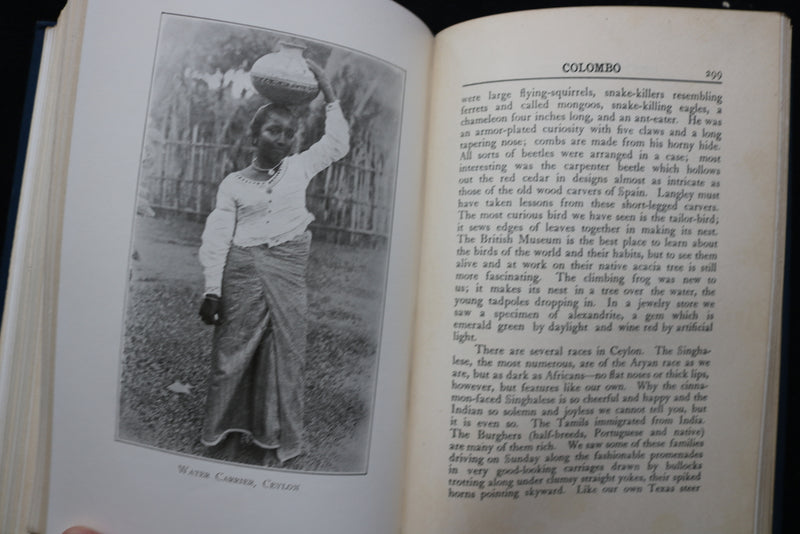 1910 AROUND THE WORLD WITH A BUSINESS MAN HARDCOVER BOOK-LEANDER BIGGER -KD 9466
