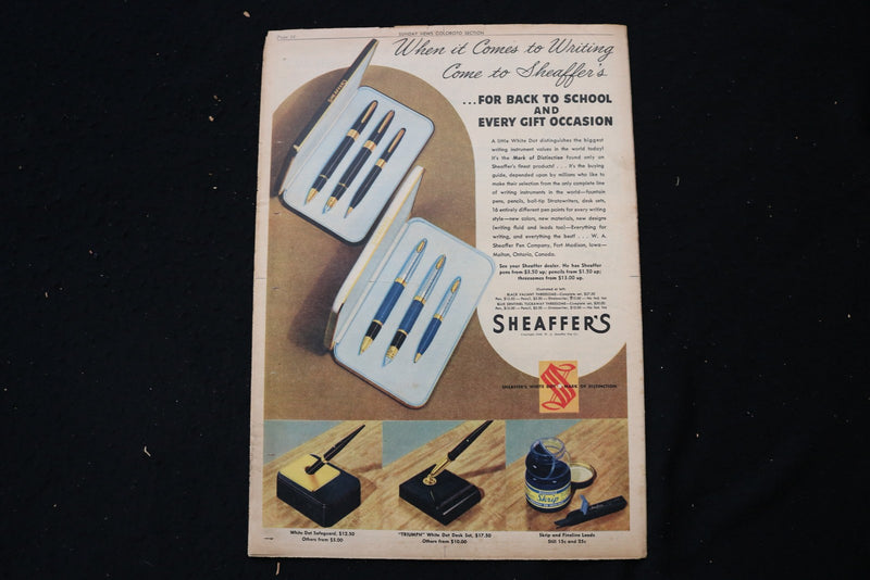 1948 AUG 29 SUNDAY NEW YORK NEWS MAGAZINE - GERALDINE BROOKS COVER - E 26149