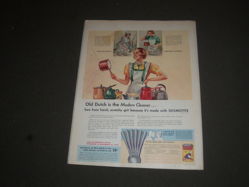 1937 MARCH LADIES HOME JOURNAL MAGAZINE - NICE COVER, STORIES & ADS - SP 7013