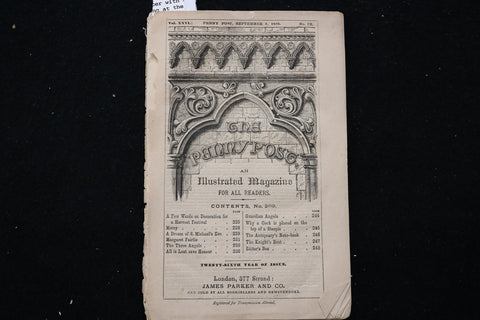 1876 SEPTEMBER 1 THE PENNY POST MAGAZINE - K 2447