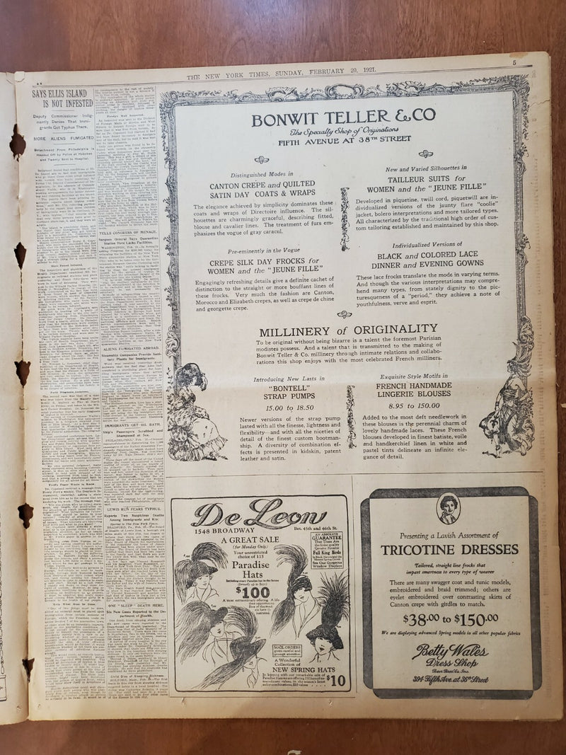 1921 FEBRUARY 20 NEW YORK TIMES - DR. ANGELL ELECTED PRESIDENT OF YALE - NT 8135