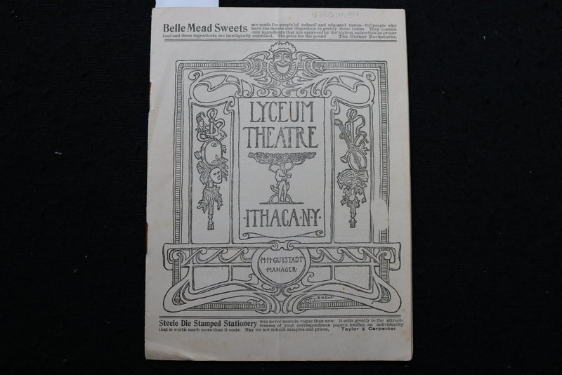 1906 APRIL 11 DUSTIN FARNUM IN THE VIRGINIA PROGRAM - LYCEUM THEATRE - K 1943
