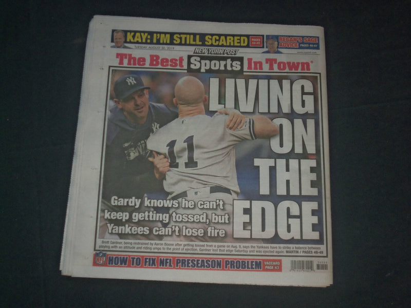 2019 AUGUST 20 NEW YORK POST NEWSPAPER - JEFFREY EPSTEIN'S WILL REVEALED