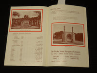 1928 PACIFIC STEAM NAVIGATION COMPANY BOOKLET - LIMA, PERU - K 85