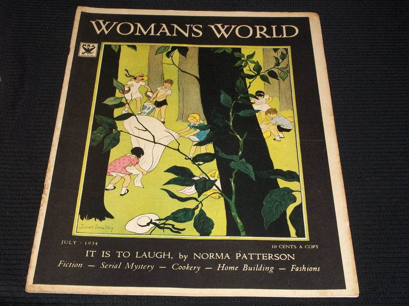 1934 JULY WOMAN'S WORLD MAGAZINE - NICE ILLUSTRATED FRONT COVER - E 5751