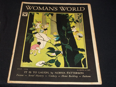 1934 JULY WOMAN'S WORLD MAGAZINE - NICE ILLUSTRATED FRONT COVER - E 5751