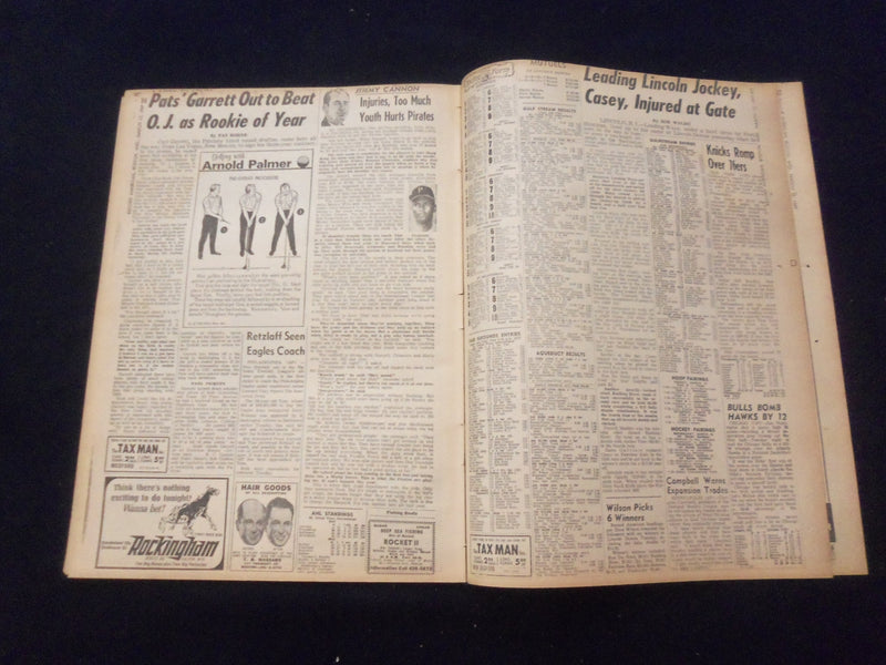1969 MAR 12 BOSTON RECORD AMERICAN NEWSPAPER-PHIL ESPOSITO BREAKS RECORD-NP 6329