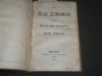 1852 DIE BIBEL OBER GANZE HEILIGE SCHRIFT GERMAN HARDCOVER BOOK - KD 4480
