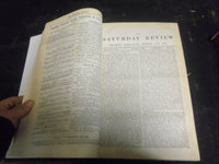 1885 SATURDAY REVIEW 2 BOUND VOLUMES - COMPLETE YR- PUBLISHED IN LONDON - R 1099
