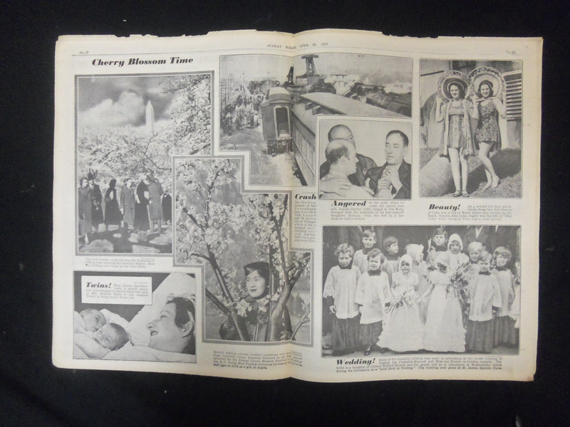 1937 APRIL 25 NEW YORK SUNDAY MIRROR - POMPOON KENTUCKY DERBY FAVORITE - NP 2321