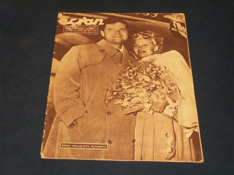 1946 DECEMBER 11 ECRAN SPANISH MAGAZINE - ORSON WELLES RITA HAYWORTH - E 26003