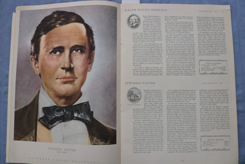 1951 MUSICAL PORTRAITS OF FAMOUS AMERICANS - LOU GEHRIG - ABE LINCOLN - K 3152