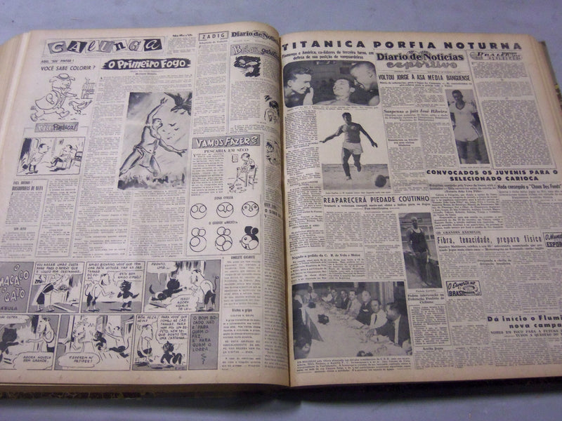 1955 JAN-FEB RIO DE JANEIRO DIARIO NEWSPAPER BOUND VOLUME - SPANISH - BV 64