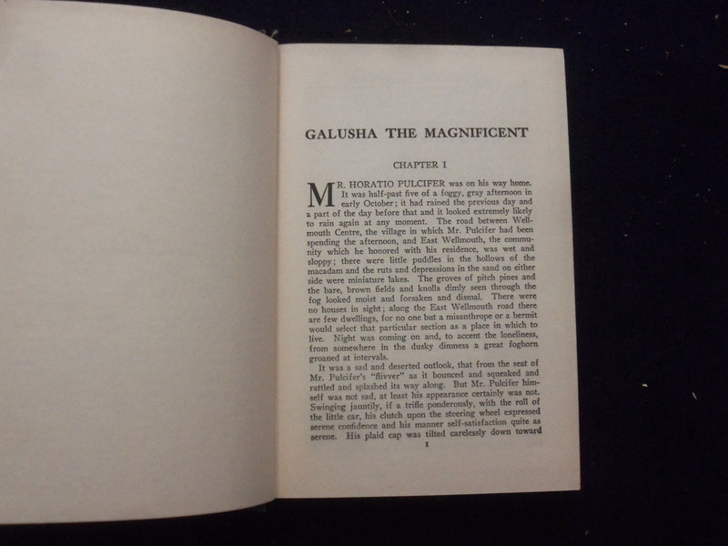 1921 GALUSHA THE MAGNIFICENT HARDCOVER BOOK BY JOSEPH C. LINCOLN - KD 8385