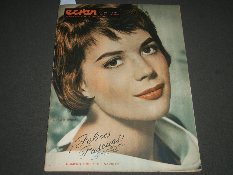 1957 DEC 31 ECRAN MAGAZINE - JAYNE MANSFIELD BACK COVER - NATILIE WOOD - SP 5798