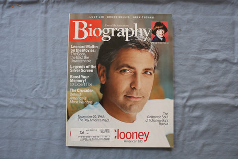 2003 NOVEMBER BIOGRAPHY MAGAZINE - GEORGE CLOONEY COVER - E 18701