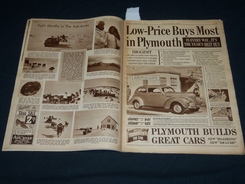 1939 FEBRUARY 5 PITTSBURGH PRESS SUNDAY ROTO SECTION - ALICE KOERNER - NP 4495