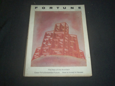 1966 JANUARY FORTUNE MAGAZINE - THE YEAR OF THE ARCHITECT - GREAT COVER - F 818