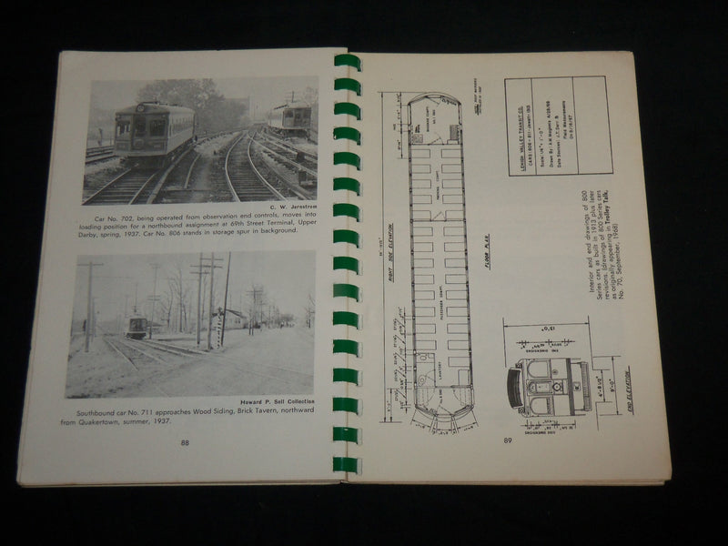 1969 THE LIBERTY BELL ROUTE'S HEAVY INTERURBAN CARS SOFTCOVER BOOK - KD 6878