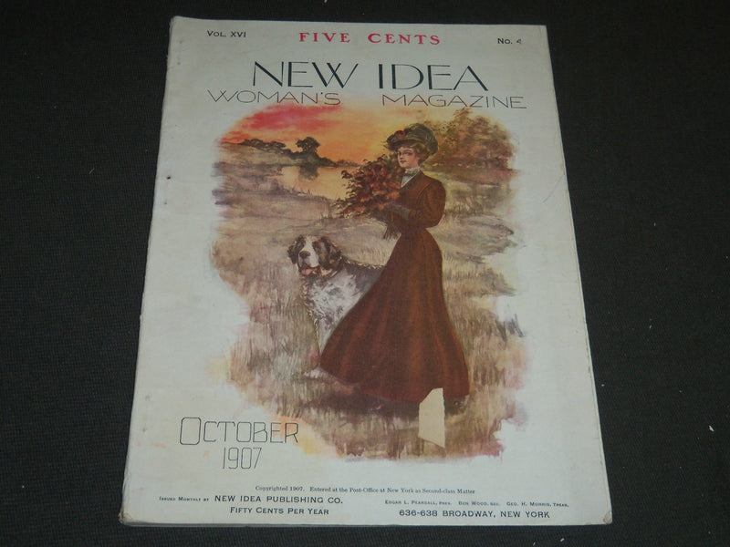 1907 OCTOBER NEW IDEA WOMAN'S MAGAZINE - COLOR FASHION - ILLUSTRATIONS - ST 256