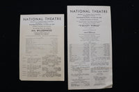 1934 NATIONAL THEATRE PROGRAMS - LOT OF 14 - K 2831