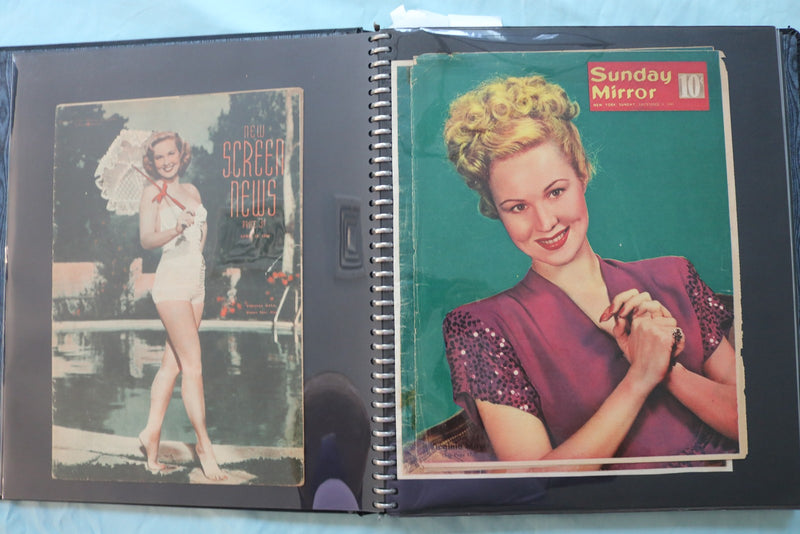 MOVIE STAR MAGAZINE PHOTOS SCRAPBOOK - GRACE KELLY- V. MAYO - DEBORAH KERR - #17