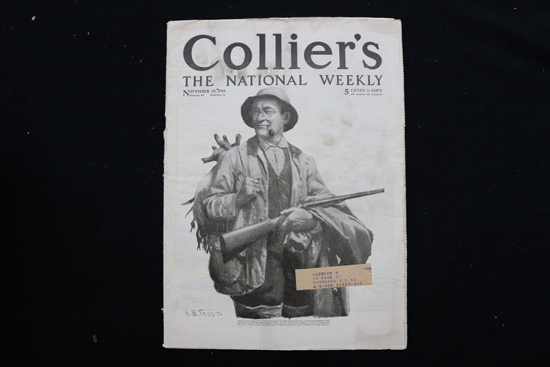 1919 NOVEMBER 15 COLLIER'S MAGAZINE - A HUNTER - E 10933