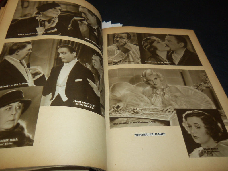 1930'S HOLLYWOOD MOVIE STAR SCRAPBOOK - JEAN HARLOW - HEPBURN - 22A