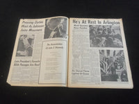 1963 NOVEMBER 26 CHICAGO DAILY TIMES NEWSPAPER -JOHN F. KENNEDY FUNERAL- NP 5798