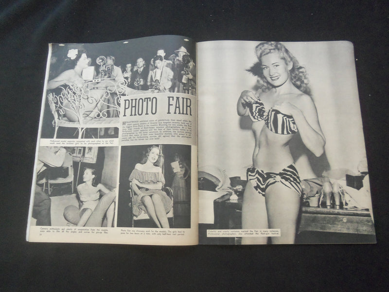 1950 MARCH LAFF MAGAZINE - NEVADA SMITH COVER - BUNNY YEAGER INSIDE - J 7782