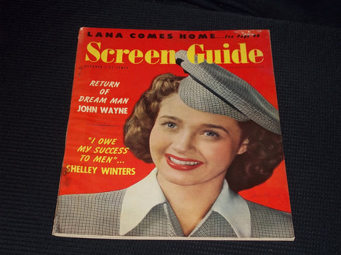 1949 OCTOBER SCREEN GUIDE MAGAZINE - JANE POWELL FRONT COVER - E 14795